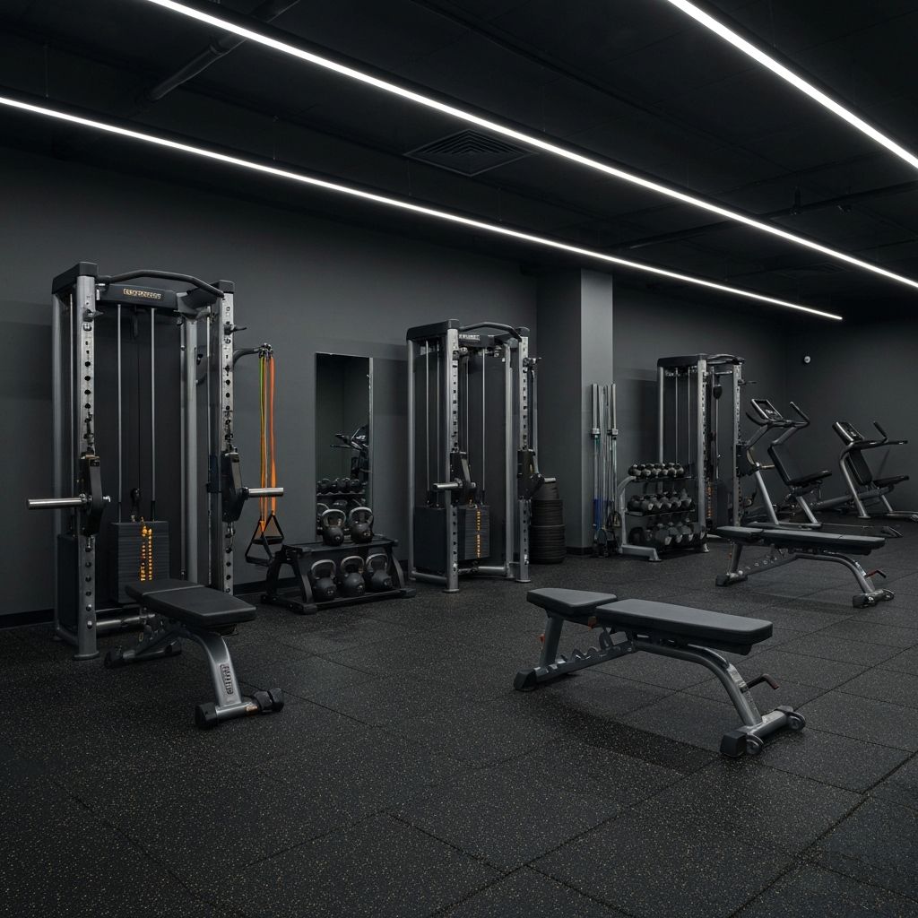 Interior moderno de gimnasio